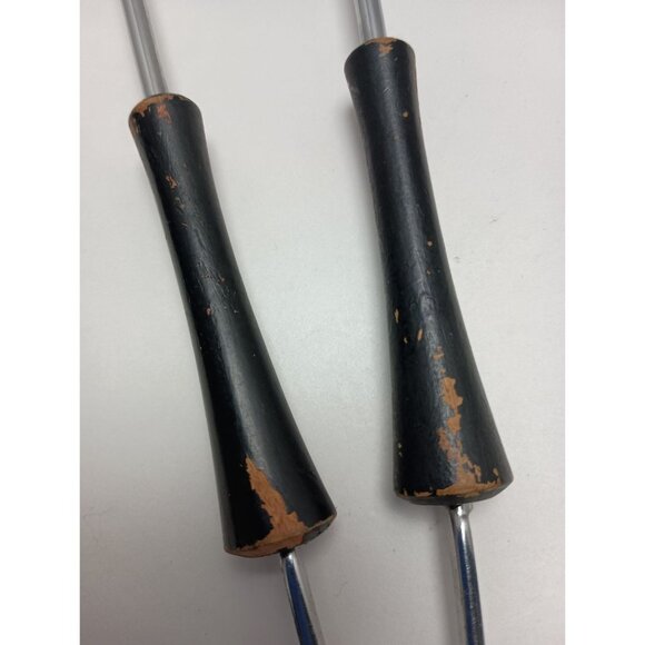 Vintage Ice Serving Spork Tongs w/ Wooden Handle - Picture 9 of 10